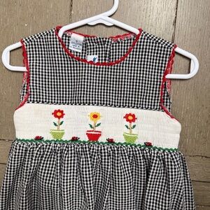 Hand Smocked Silly Goose dress size 3T